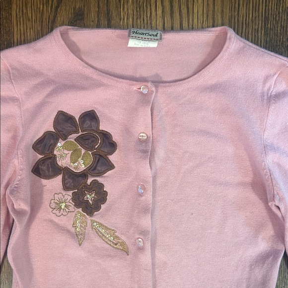 Vintage 90s Floral Embroidered Sweater - Picture 5 of 7